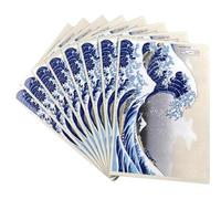Uzztfa Lot de 60 Protège-Cartes À Motifs De Vagues Japonaises, Protège-Cartes Souples Design Dessin Animé