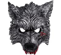 Uzztfa Masque De Loup-Garou d'halloween, Masque De Loup, Masque d'animal, Costume d'halloween, Masque De Mascarade, Décoration De Fête De Cosplay
