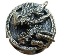 Uzztfa Perle De Paracorde en Laiton avec Tête De Dragon, Cordon De Parachute, Breloques, Pendentif, Accessoires pour Porte-clés, Couteaux, Cordons