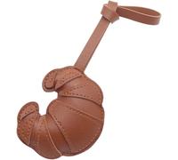 Uzztfa Porte-clés en Forme De Croissant Mignon pour Femmes Hommes, Breloques De en Cuir Végétalien, Breloques De À Main, Décoration De À Main, Accessoires