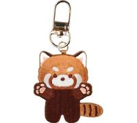 Uzztfa Porte-clés en Peluche Raton Laveur, Panda Roux, Pendentif pour À Dos, Mignon, pour Voiture, Animal