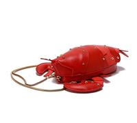 Uzztfa Sac à bandoulière en Forme de Homard pour Femme, Joli Sac à Main en Cuir synthétique avec Rivets, en Forme d'animal, pour Filles