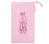 Uzztfa Sac à Chaussures de Pointe Rose, Sacs à Chaussures de Danse, Sac à Chaussures de Danse de Ballet, Sac à Chaussures de Danse à Cordon, Sac à Chaussures de Voyage pour Femmes et Filles