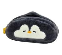 Uzztfa Trousse À Crayons en Peluche Pingouin Grande Capacité pour Étudiants, Organiseur De Papeterie, Trousse À Crayons, Étui À Marqueurs pour L'école Le Bureau