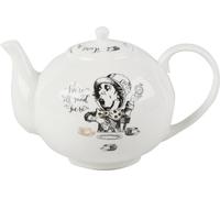 V&A 5200025 Alice au pays des merveilles dans une boîte cadeau, porcelaine fine, blanc, 1,1 litre (6 tasses)