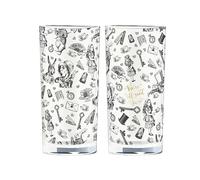 V&A Alice au pays des merveilles, Verre, 330 ml, Set of 2