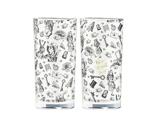 V&A Alice au pays des merveilles, Verre, 330 ml, Set of 2