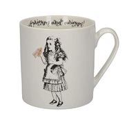 V&A C000048 - Tasse en porcelaine fine Alice au Pays des Merveilles, motif Alice, blanc, 350 ml