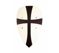 V A H - Plaque templier en forme de goutte en bois [fabriqué en Allemagne | véritable artisanat] (noir/blanc)