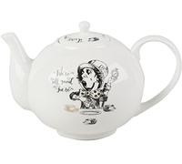 V&A Théière Alice au Pays des Merveilles, Porcelaine Fine, Blanc, 1,1L (6 tasses), Boite Cadeau