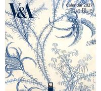 V&A: True Blue Wall Calendar 2027 (Art Calendar)