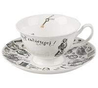 V AND A Alice Au Pays Des Merveilles - Tasse À Thé Et Soucoupe, 210 Ml, Blanc
