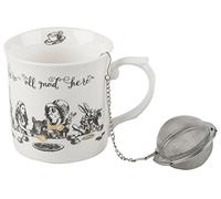V AND A V&A Alice au Pays des Merveilles Coffret Cadeau Blanc 8,5 x 8,5 x 12 cm