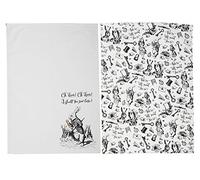 V&A Victoria & Albert Alice au Pays des Merveilles torchons, Blanc, Lot de 2
