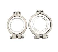 V Band Flang Clamp Set, 44 Mm Wastegate V Band Clamp Set Kit de Réparation de Bride D'entrée en Acier Inoxydable Remplacement pour TiAL MV R et MV S