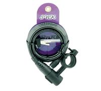 V Bike - Cadenas Spirale BTT, Support sur la Potence, Taille 100CM, Métal, Verrou de Vélo