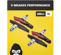 V-Brake Patin De Frein 2 Paire 72mm Asymmetric I Pour Shimano, Tektro, Avid, Sram, Xlc Etc I Haute Performance Dans Humides I Durable & Ajustement Parfait I Plaquette De Frein
