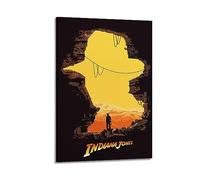 V BY N Affiche de film Indiana Jones pour fan de fan - Décoration de chambre à coucher - Décoration esthétique sur toile pour chambre à coucher - 50 x 75 cm - Style cadre