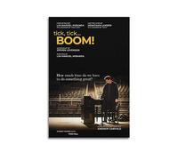 V BY N Affiche de film « Tick, Tick... Boom ! » (1) Affiche d'art vintage pour décoration de chambre à coucher - 50 x 75 cm - Sans cadre
