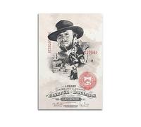 V BY N Poster de film Sergio Leone Spaghetti Western Trilogy (1) Affiche d'art vintage pour décoration de chambre à coucher 50 x 75 cm, style sans cadre