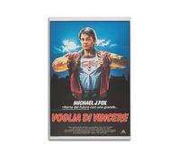 V BY N Poster du film Teen Wolf - Décoration artistique vintage - Décoration de chambre à coucher - Affiches sur toile pour chambre à coucher - 30 x 45 cm - Style sans cadre