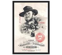 V BY N Poster vintage du film Trilogie occidentale spaghetti Sergio Leone - Décoration de chambre à coucher - 20 x 30 cm