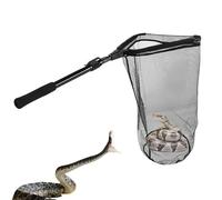 V-CHEETONG Filet de capture de serpent avec poignée télescopique, outils pour manipuler les serpents et reptiles pour enlever et attraper les serpents dans le sac en filet