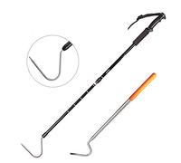 V-Cheetong Snake Hook Professional Reptile Grabber Rattle Snake Catcher Snake Supplies Extensible (135cm / 53 inch)