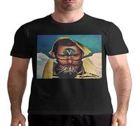 V~Eil of~ Ma~Ya Music Men's Tops Short Sleeve Pattern Tee Black Manches Courtes(XX-Large)