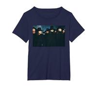 V for Vendetta Unity Through Faith T-Shirt, Femme Grandes Tailles, Bleu Marine, 5X