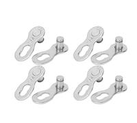 V GEBY 4 Paires vélo manquant Lien 10 Vitesses chaîne réutilisable Argent Acier vélo chaîne Lien connecteur vélo Accessoire(Argent)