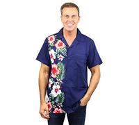 V.H.O. Funky Chemise Hawaienne, Wedding, Bleu, XXL