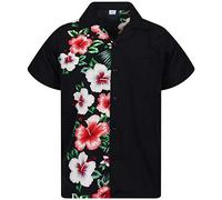 V.H.O. Funky Chemise Hawaienne, Wedding, Noir, M