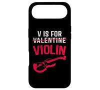 V is for Violonplayer Funny Valentines Day Music Adults Kid Coque pour iPhone Air