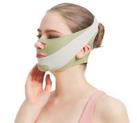 V-Line Mentonnière de levage pour dormir, purement physique et sans effets secondaires, réutilisable, respirant, double menton, sangle de visage pour amincir et façonner la mâchoire