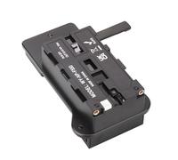 V-Lock Adaptateur de plaque de batterie haute efficacité V Mount Fausse batterie avec circuit de protections pour équipement photo Convertisseur V Mount vers F avec protections inversées