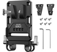 V-Lock Base Station And Wedge Kit, Universal V Mount Battery Plate With Dual 15Mm Rod Clamp For Camera Power Supply, Quick Release Set With Multi Mounting Points, Am-Vm01[Camera3945]