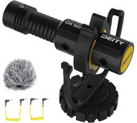 V-Mic D4 Mini - Camera Microphone with Shockproof Stand, Lightweight Canon Microphone, Perfect for Pocket Cameras Vlog, YouTube Recording, Interview, Podcast, Voice Dictation