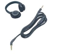 V-MOTA Câble audio avec micro compatible avec JBL Live 500BT 400BT 650BTNC et Tune 770NC 760NC 750BTNC 700BT 710BT 660NC 600BTNC, prise 2,5 mm vers 3,5 mm, nylon tressé, bleu, 1,2 m