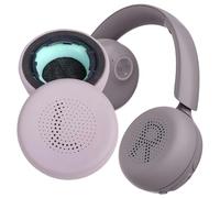 V-MOTA Coussinets de rechange compatibles avec les casques sans fil JLab GO Lux ANC - Coussinets en cuir protéiné plus doux (mauve)