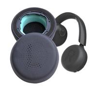 V-MOTA Coussinets de rechange compatibles avec les casques sans fil JLab GO Lux ANC - Coussinets en cuir protéiné souple (noir)