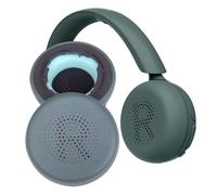 V-MOTA Coussinets de rechange compatibles avec les casques sans fil JLab GO Lux ANC - Coussinets en cuir protéiné plus doux (vert)