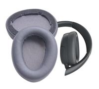 V-MOTA Coussinets de rechange compatibles avec les casques sans fil JLab Jbuds Lux ANC - Coussinets en cuir protéiné plus doux (gris foncé)