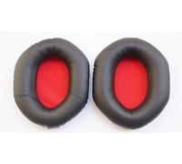 V-MOTA Coussinets de réparation en cuir pour casque V-Moda Crossfade LP LP2 sans fil M-100 M100 (coussinets d'oreille) (XL) (rouge)