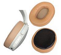 V-MOTA Coussinets Mousse Casque compatibles avec Skullcandy Crusher Bluetooth, Crusher Evo, Crusher ANC, Hesh 3, Coussinets de Rechange en Cuir (1 paire) (marron)