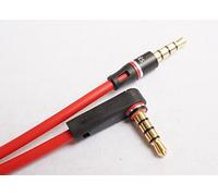 V-MOTA Earphone Line Drive-by-Wire Câble de microphone compatible avec casque Beats Studio 2.0 Solo HD Wireless et Solo 2.0/Solo 3.0/Detox/Skullcandy Grind (fil rouge)