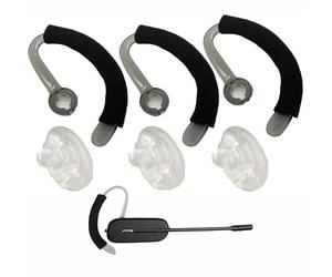 V-MOTA Écouteurs (embouts en silicone + boucles de crochet d'oreille + mousse de rechange) compatibles avec Poly Plantronics Savi CS540 W440 W740 W745 WH500 (petit lot de 3)