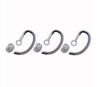 V-MOTA Lot de 3 crochets d'oreille de rechange et embouts en silicone pour casque de bureau Poly Plantronics Savi X400 8240 8245 8445 S8240 S8245 S8445 Noir transparent