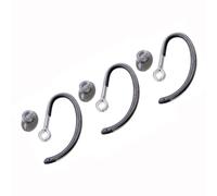 V-MOTA Lot de 3 crochets d'oreille de rechange et embouts en silicone pour casque de bureau Poly Plantronics Savi X400 8240 8245 8445 S8240 S8245 S8445 Noir transparent