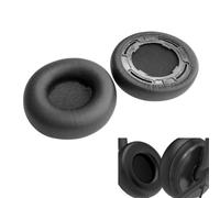 V-MOTA Paire de coussinets de rechange pour casque Yealink UH34, YHD34, YHM341, YHS34, YHD342 Lite, noir (cuir synthétique)